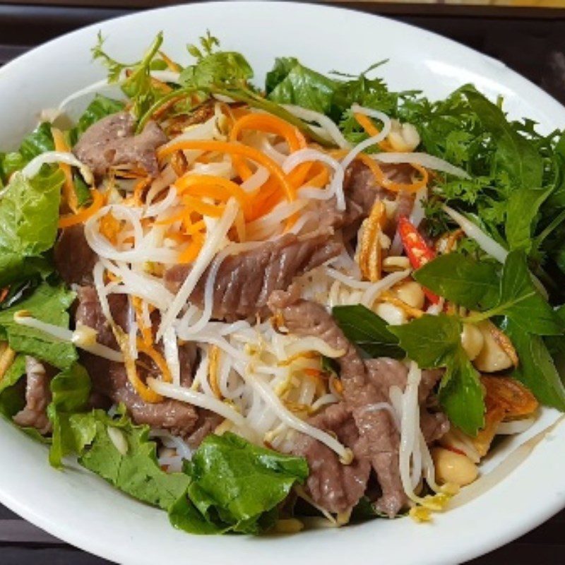 Step 6 Finished product of mixed sour and sweet beef pho