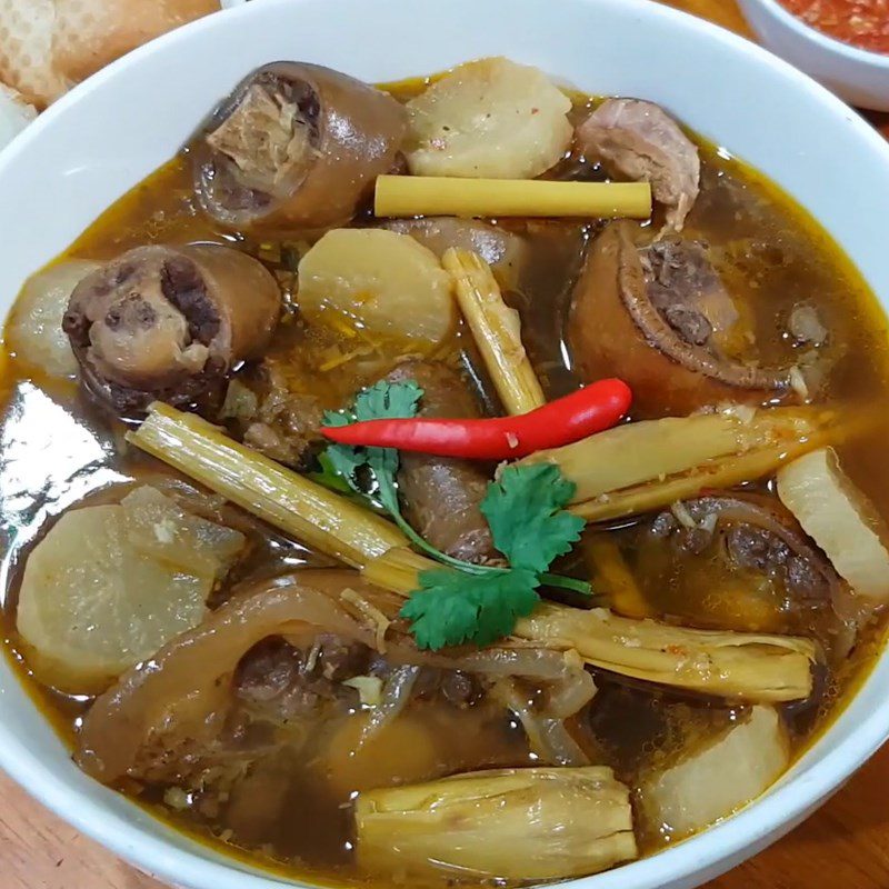 Step 6 Finished Product Beef Tail Stew with Lemongrass