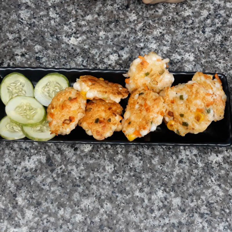 Step 5 Finished Product Vegetable Shrimp Cakes