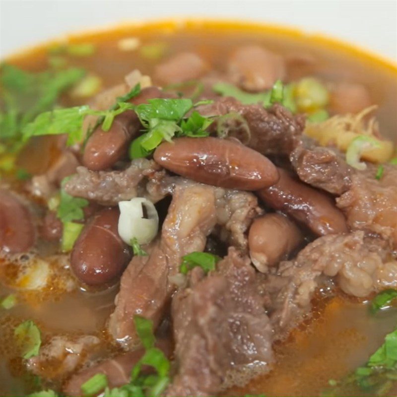 Step 3 Final product Braised beef tendon with red beans