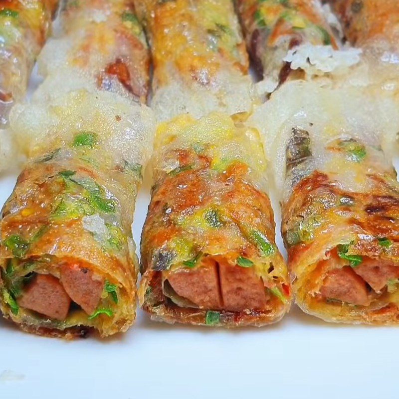 Step 4 Final product Fried rice paper rolls