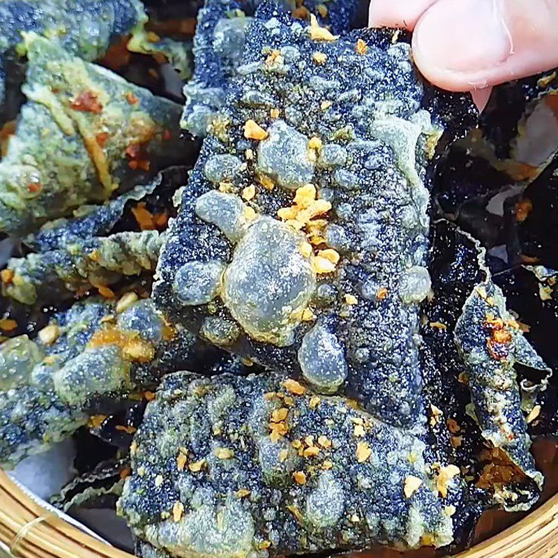 Step 4 Final product Fried seaweed rice paper