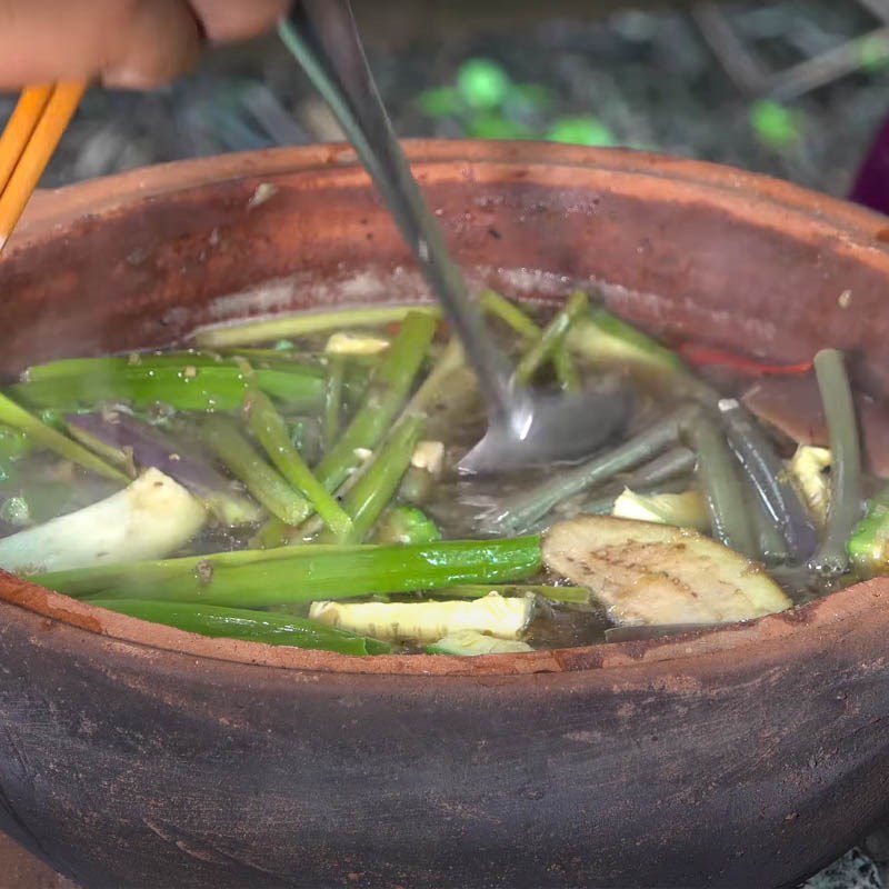 Step 5 Finished product of snakehead fish hotpot