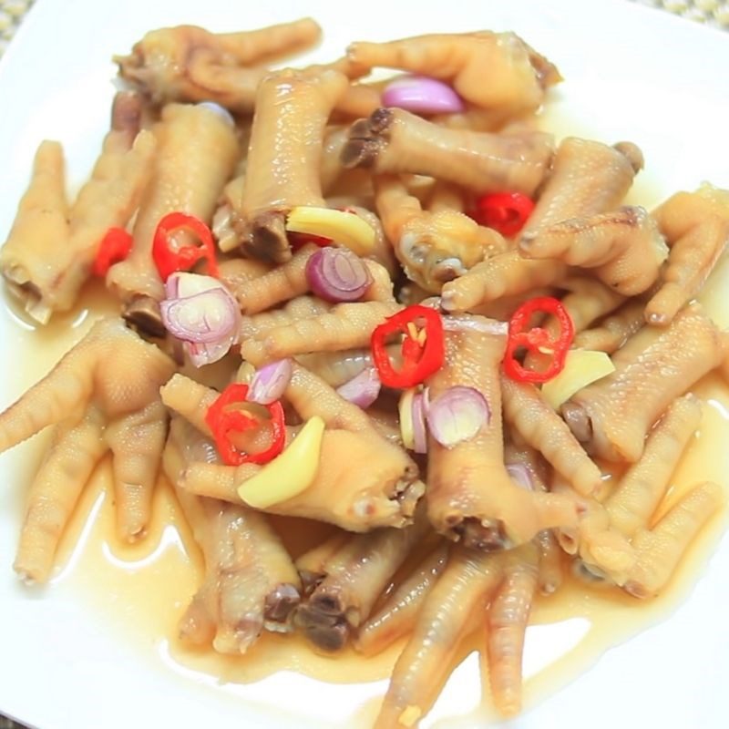 Step 5 Final product Marinated chicken feet