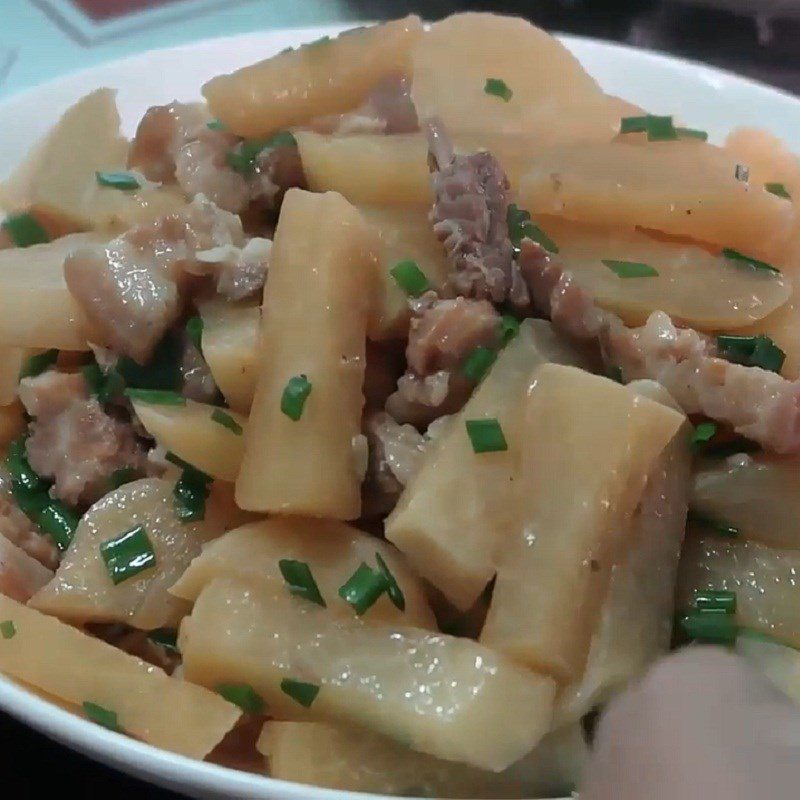 Step 5 Final Product Braised Meat with Jicama