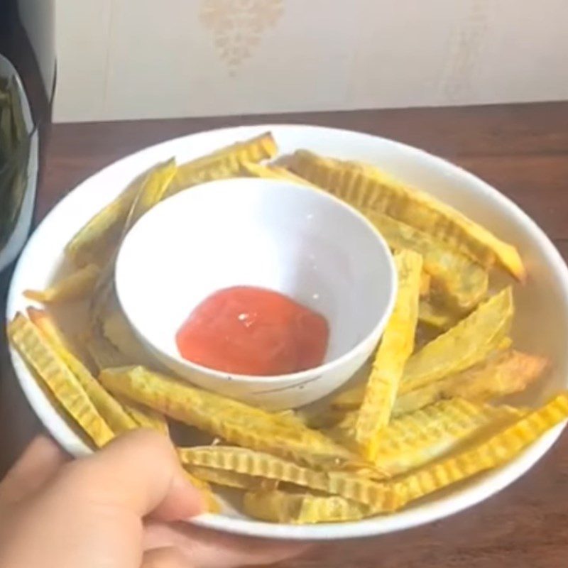 Step 4 Final product Fried sweet potatoes using air fryer