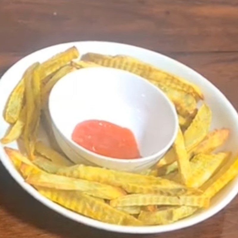 Step 4 Final product Fried sweet potatoes using air fryer