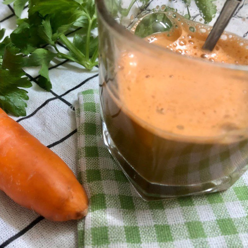 Step 4 Finished Product Celery Carrot Juice