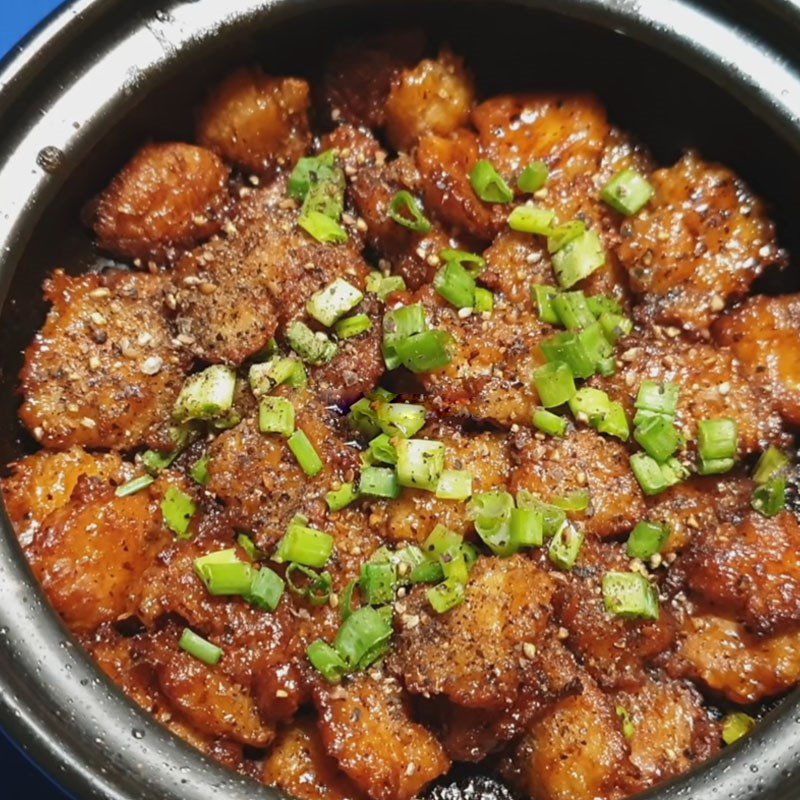 Step 6 Finished product Vegetarian braised pork with pepper