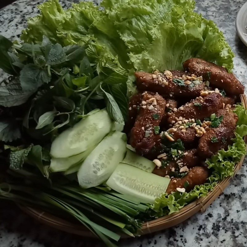 Step 4 Finished product Grilled spring rolls from the Mekong Delta using charcoal