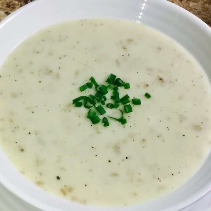 Step 5 Finished product Potato soup