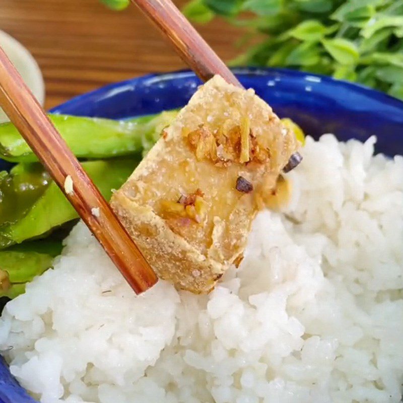 Step 4 Finished Product Fried Tofu with Salt (Recipe shared from TikTok Cooking with TasteVN)