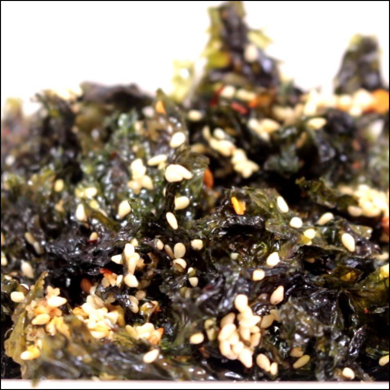 Step 6 Finished Product Roasted Seaweed with Sesame