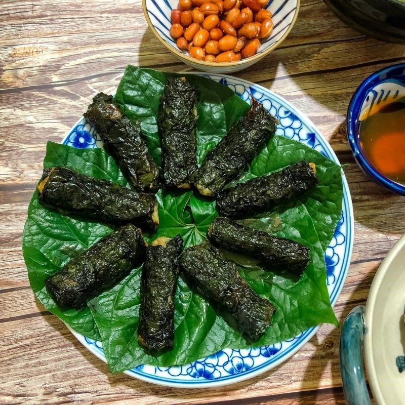 Step 6 Finished Product Grilled Fish Wrapped in Betel Leaves