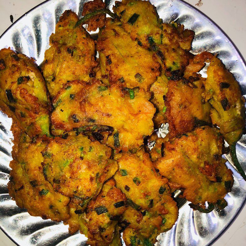 Step 6 Final Product Fried Stuffed Zucchini Blossoms