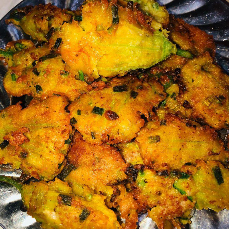 Step 6 Final Product Fried Stuffed Zucchini Blossoms