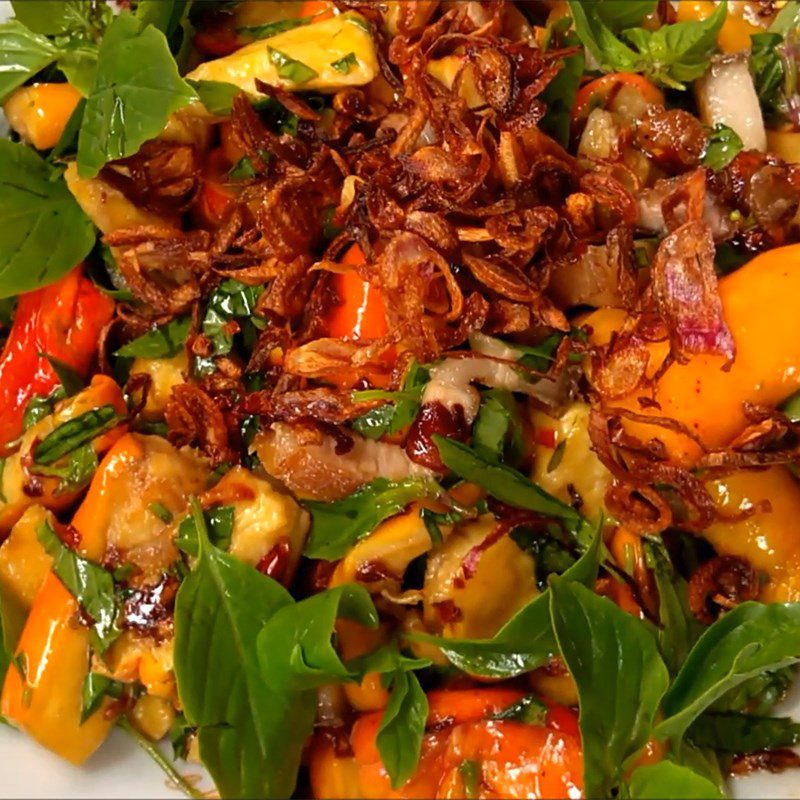 Step 6 Final product Cashew fruit salad with pork