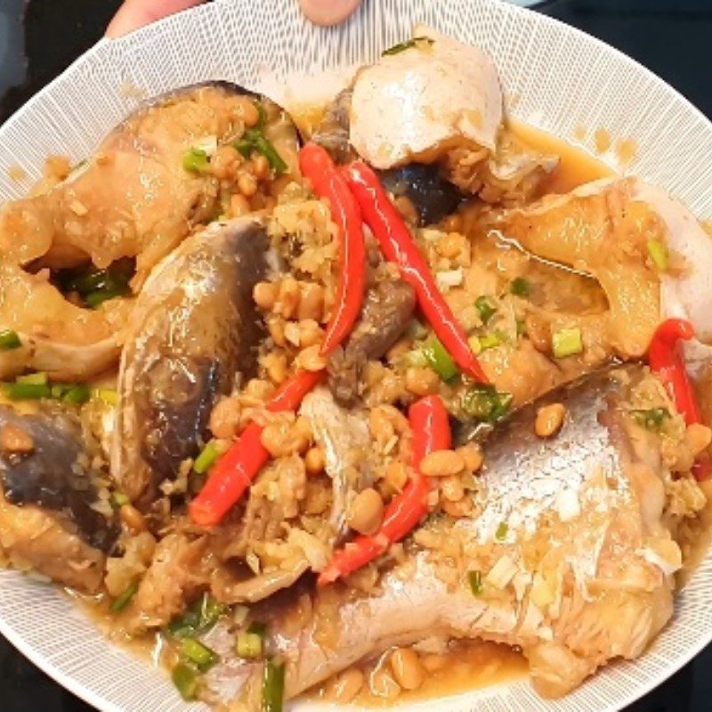 Step 5 Final Product Braised Catfish with Fermented Soybean Paste