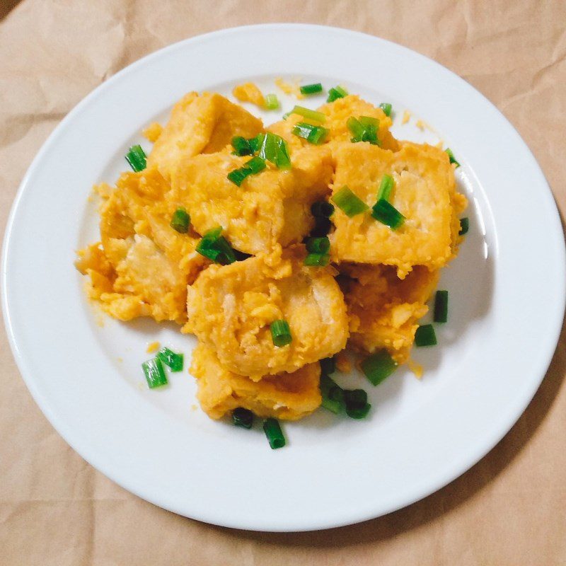 Step 3 Final Product Tofu - salted egg fried tofu