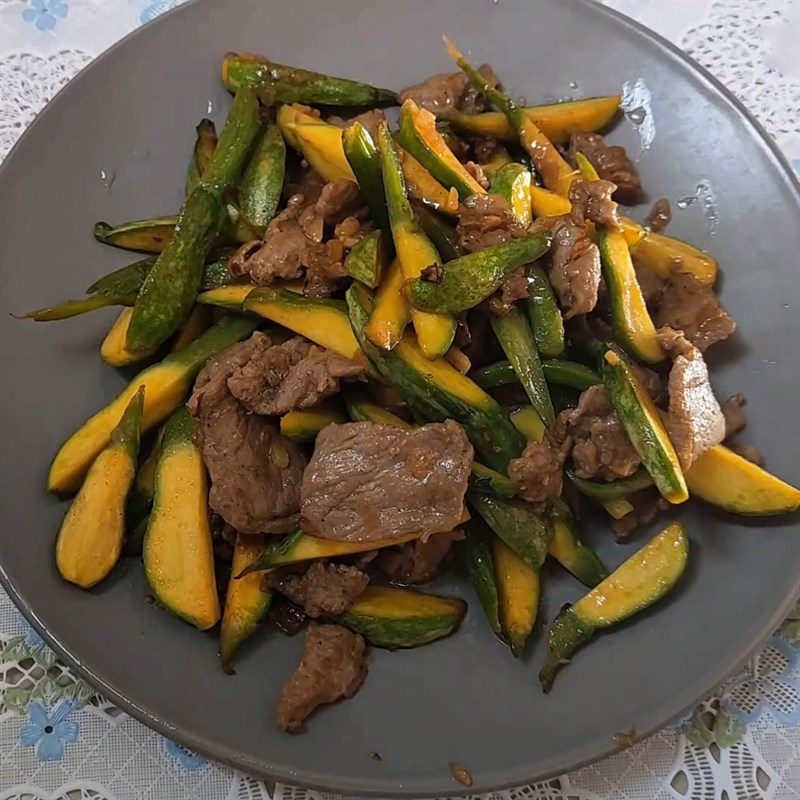 Step 5 Final product Beef stir-fried pumpkin