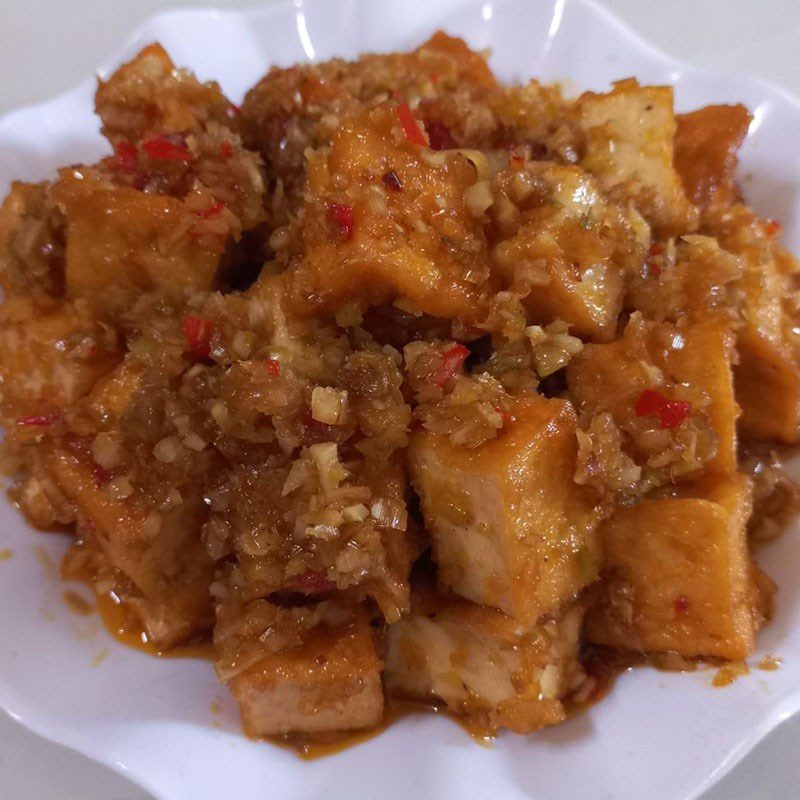 Step 3 Final Product Braised tofu with lemongrass and chili