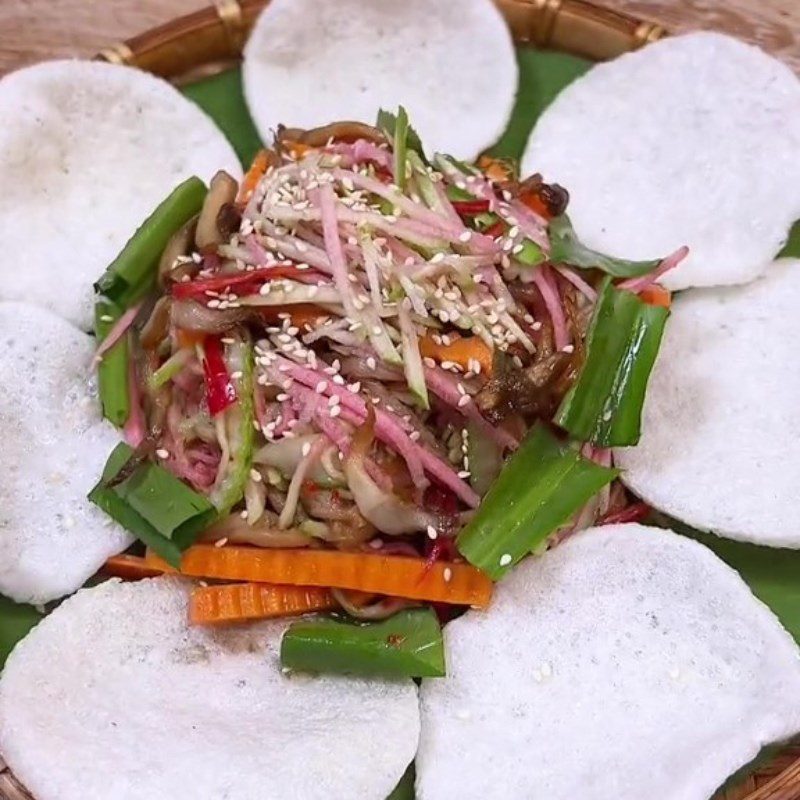 Step 5 Finished Product Vegan Guava Salad with Mushrooms