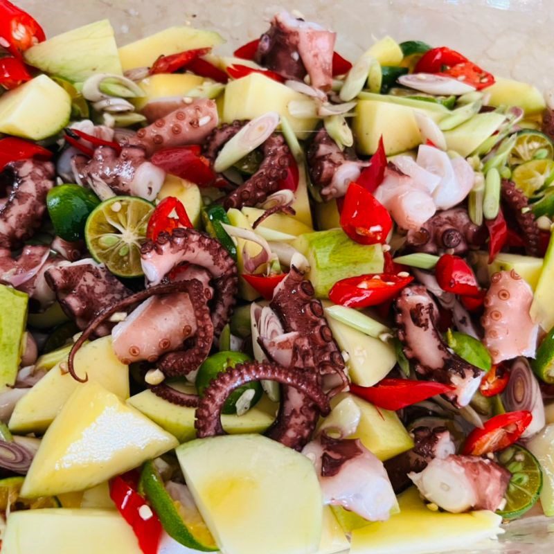 Step 3 Final Product Thai Style Octopus Salad