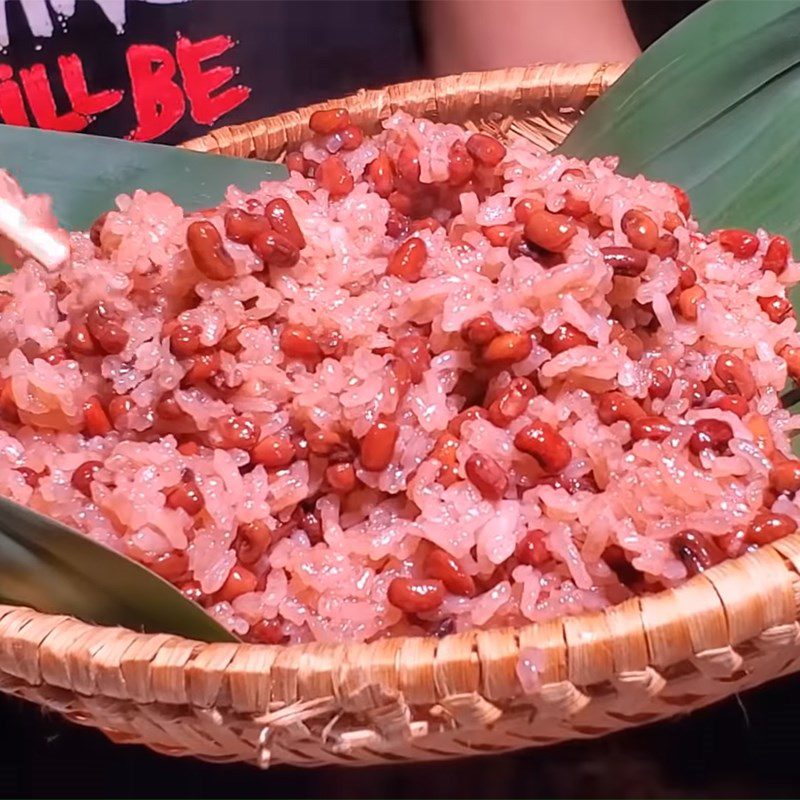 Step 4 Final Product Red Bean Sticky Rice with Rice Cooker