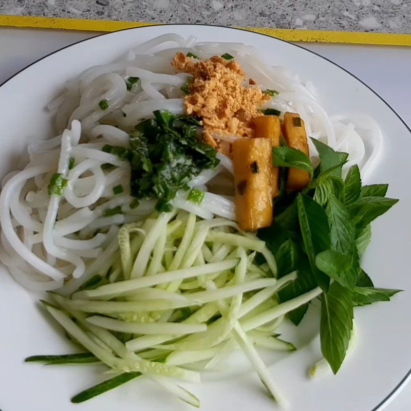 Step 5 Final Product Vegetarian Coconut Milk Steamed Rice Noodles