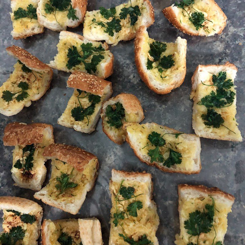 Step 4 Finished Garlic Butter Bread using microwave