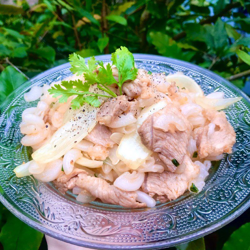 Step 5 Final Product Stir-fried noodles with pork
