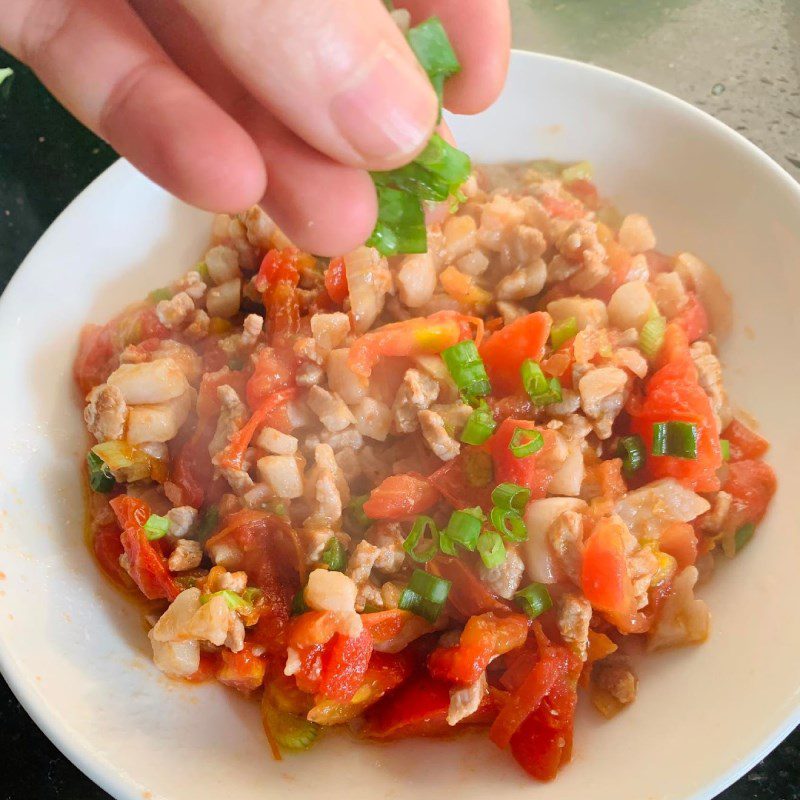 Step 4 Final product Stir-fried minced meat with tomatoes