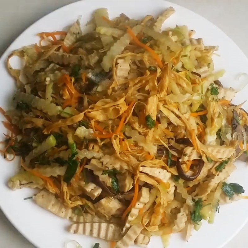 Step 4 Final Product Mixed stir-fried dried bamboo shoots