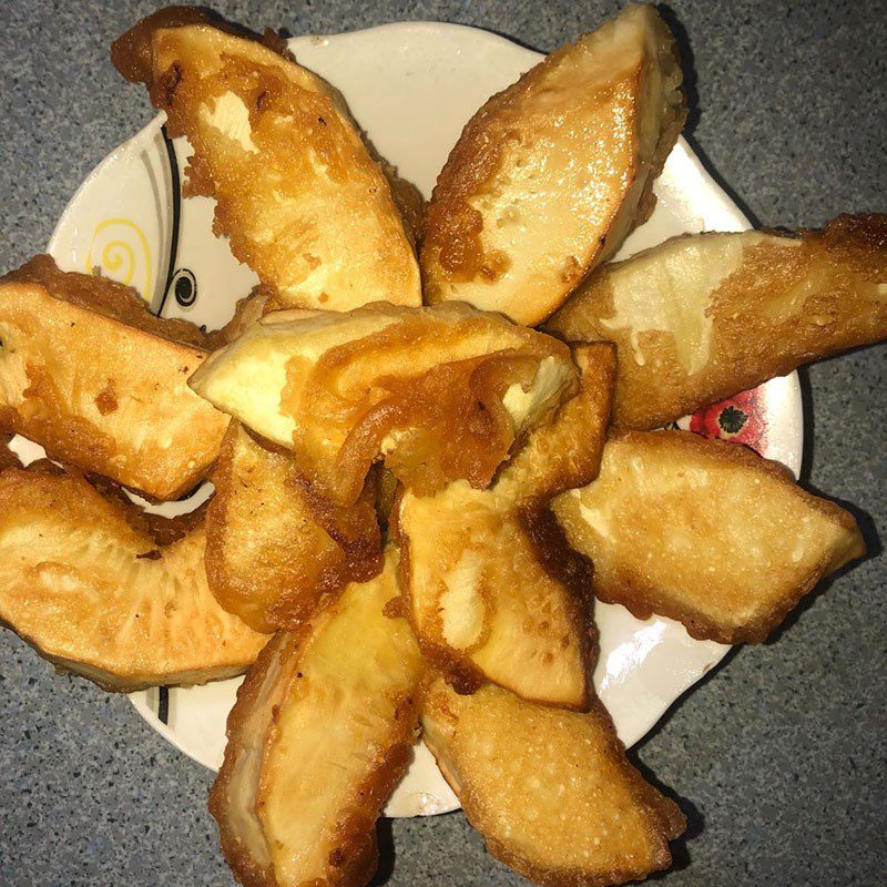 Step 4 Finished Product Sake fried with crispy flour