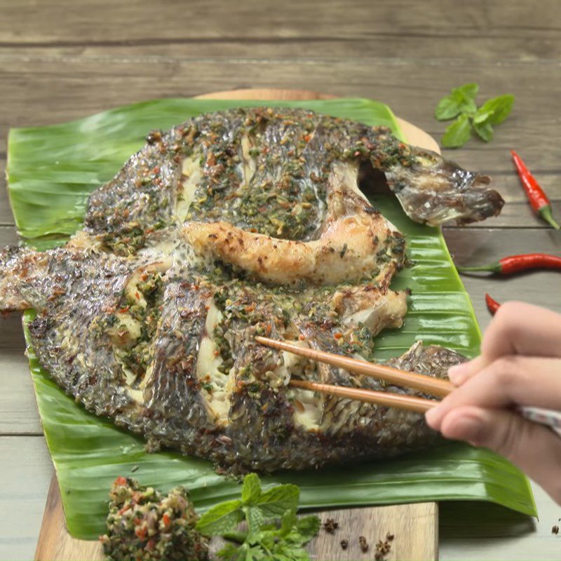 Step 5 Final product Grilled fish using the oven