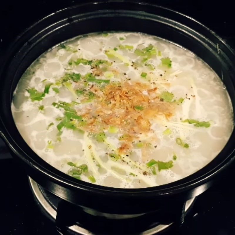 Step 5 Final Product Traditional Clam Porridge