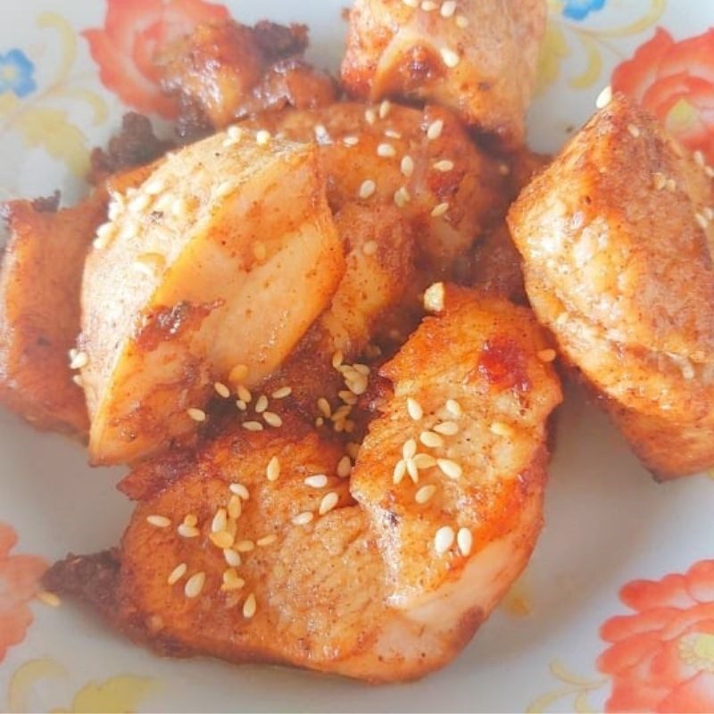 Step 5 Final product Fried chicken breast with five spices