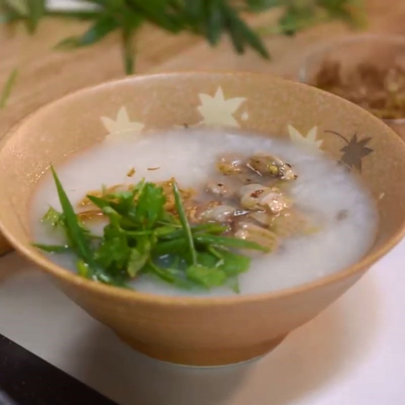 Step 5 Final Product Clam Porridge Standard Nghệ An