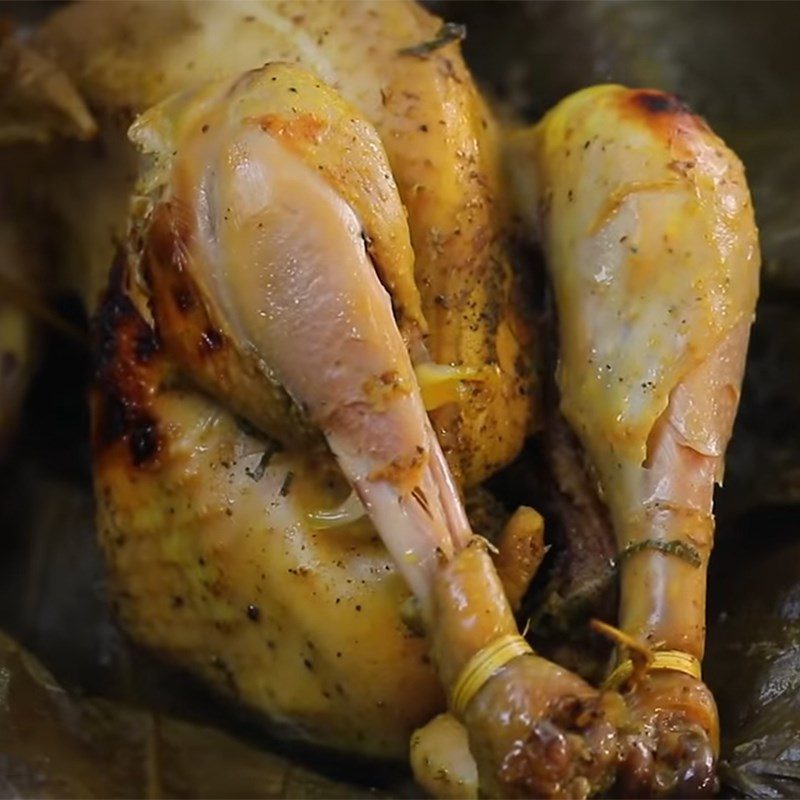 Step 5 Final Product Grilled Chicken with Lotus Leaves