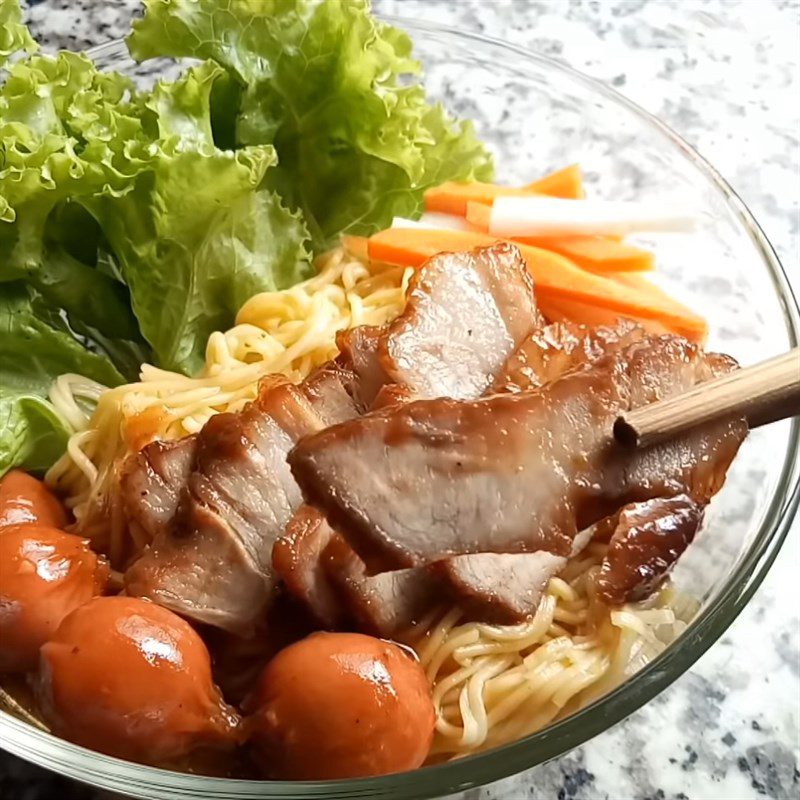 Step 6 Final Product Char Siu Noodles