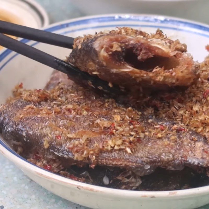 Step 5 Final Product Fried salted fish with lemongrass and chili