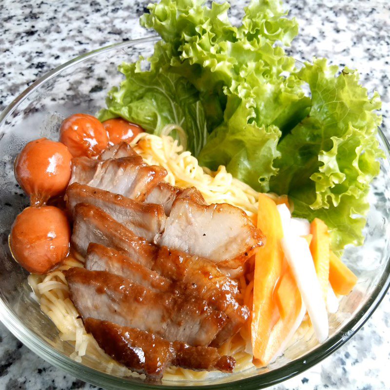 Step 6 Final Product Char Siu Noodles