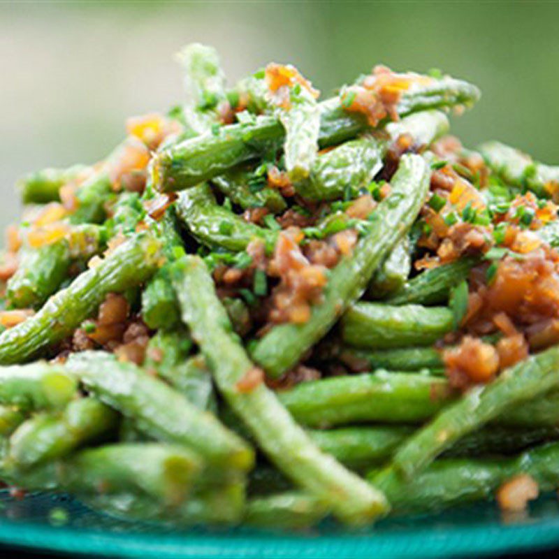 Step 4 Final Product Stir-fried green beans with dried shrimp