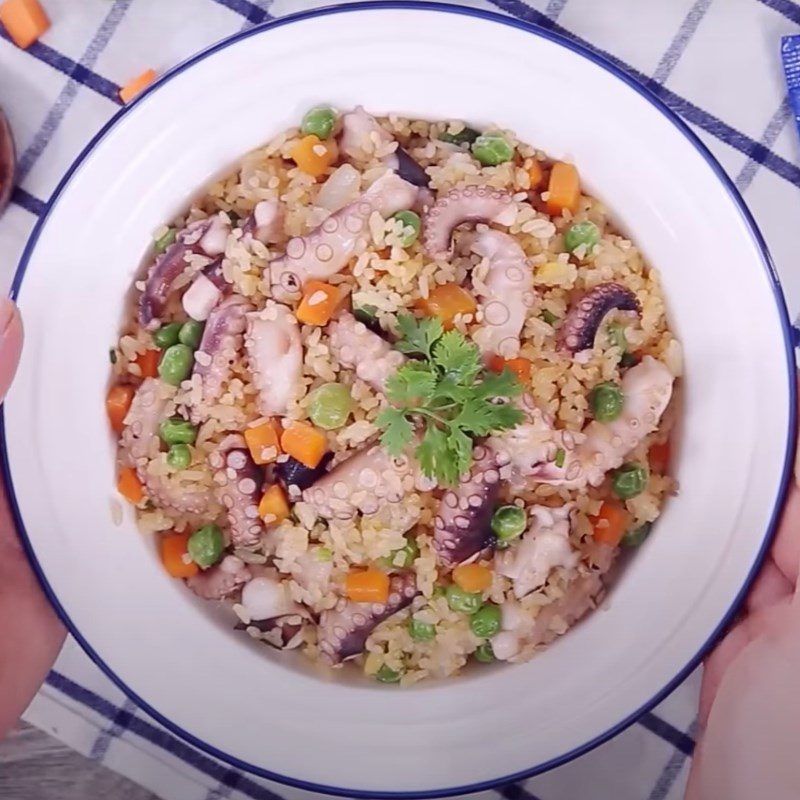 Step 6 Finished product Octopus rice