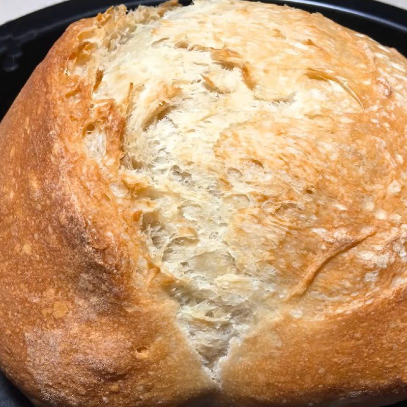 Step 7 Final product Crusty bread without kneading