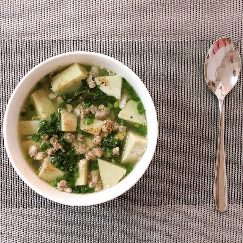 Step 3 Final Product Taro soup with minced meat