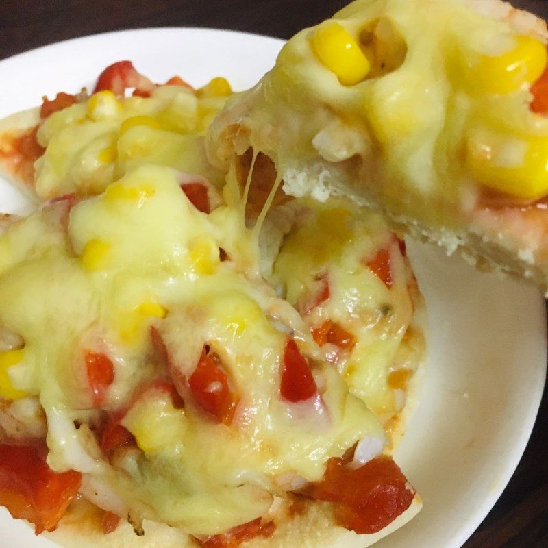 Step 6 Final Product Seafood Pizza using non-stick pan