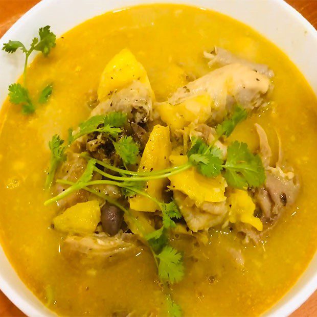 Step 5 Final product Coconut milk chicken curry sweet potato