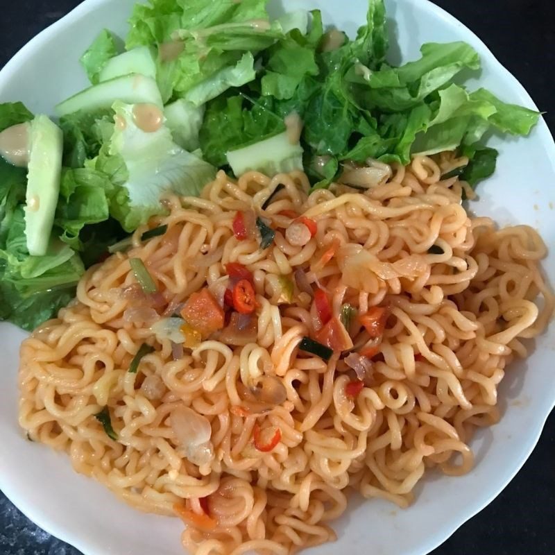 Step 5 Finished Product Spicy Stir-Fried Noodles