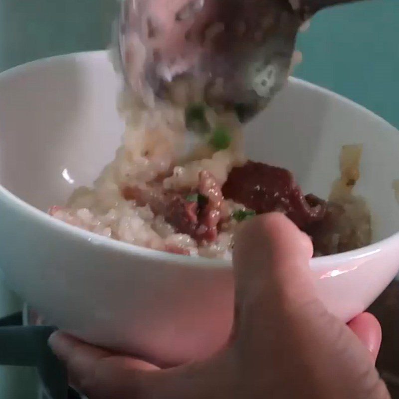 Step 9 Final Product Beef Tendon Porridge